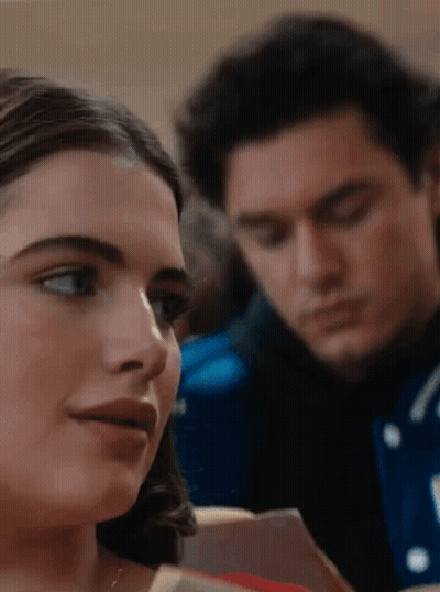 Man And Woman Sitting Together GIF