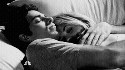 Man And Woman Sleeping In Bed GIF