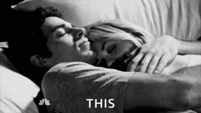 Man And Woman Sleeping In Bed GIF