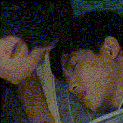 Man And Woman Sleeping Next To Each Other In Bed GIF