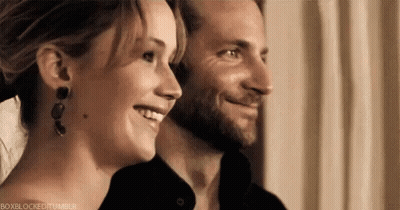 Man And Woman Smiling At Camera GIF