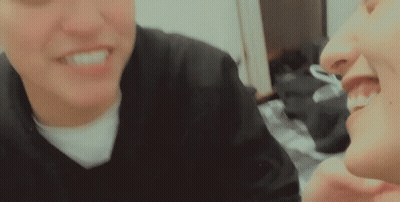 Man And Woman Smiling At Each Other GIF