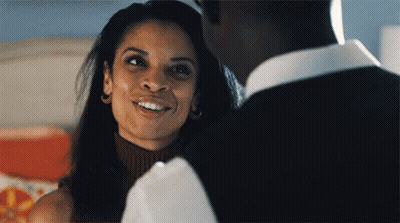 Man And Woman Smiling At Each Other GIF