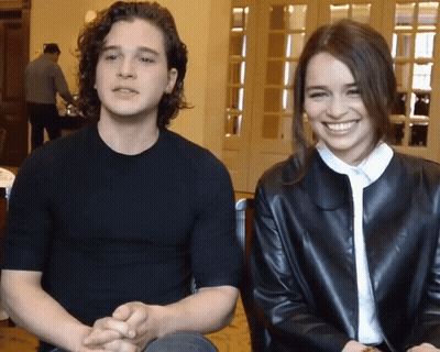 Man And Woman Smiling Together GIF