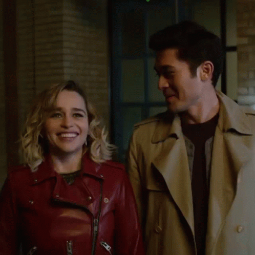 Man And Woman Smiling Together GIF