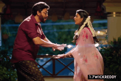 Man And Woman Standing Beside X7wickreddy GIF