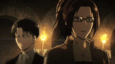 Man And Woman Standing In Anime Scene GIF