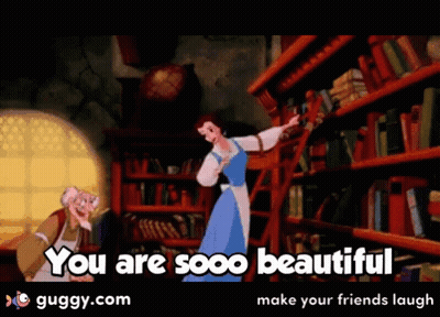Man And Woman Standing In Blue Room GIF