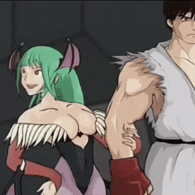 Man And Woman Standing In Dark Room GIF