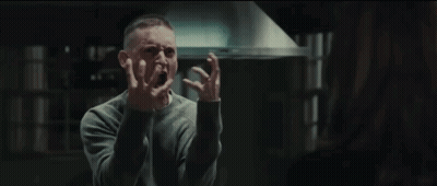 Man And Woman Standing In Dark Room GIF