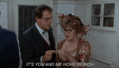 Man And Woman Standing In Kitchen GIF