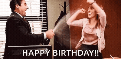 Man And Woman Standing In Office GIF
