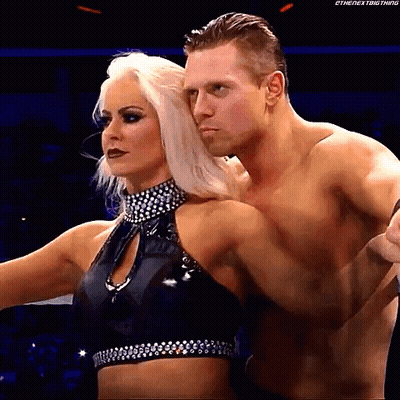 Man And Woman Standing In Ring GIF