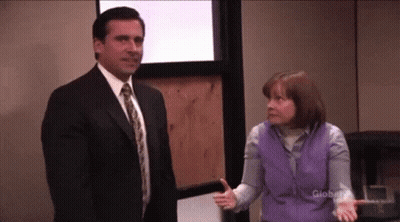 Man And Woman Standing In Room GIF