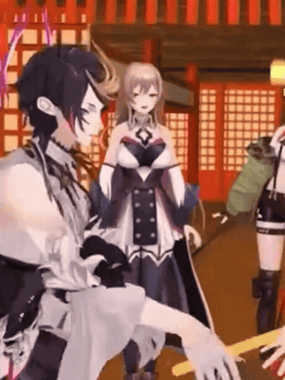 Man And Woman Standing In Room GIF