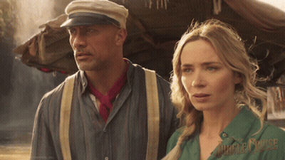 Man And Woman Standing Jungle Cruise GIF
