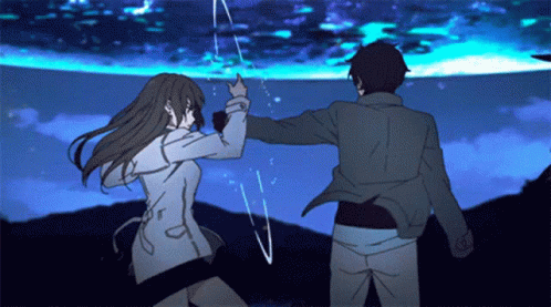 Man And Woman Standing Next To Each Other GIF