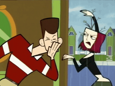 Man And Woman Standing Next To Each Other GIF