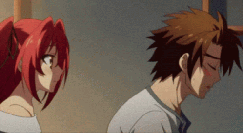 Man And Woman Standing Side By Side GIF