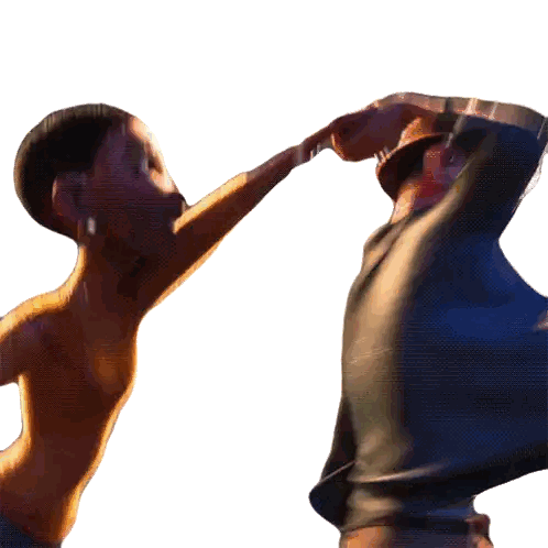 Man And Woman Standing Together Sticker