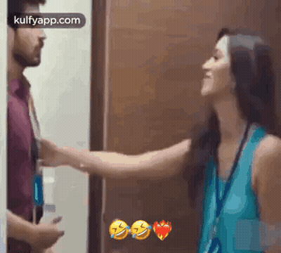 Man And Woman Standing Together GIF
