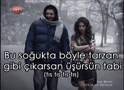 Man And Woman Standing Together With TRT Logo GIF