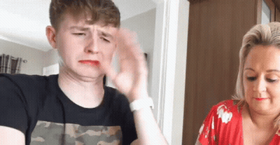 Man And Woman Standing Together Woman Red Lipstick GIF