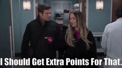 Man And Woman Standing With I Should Get Extra Points For That GIF