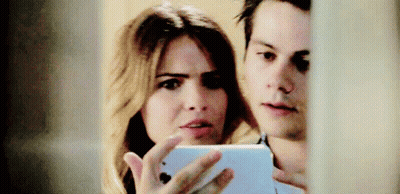 Man And Woman Taking Selfie GIF
