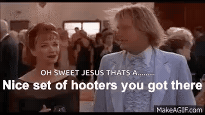 Man And Woman Talking At Party GIF