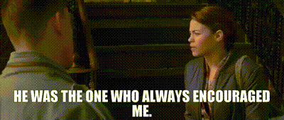 Man And Woman Talking He Was The One Who Always Encouraged Me GIF