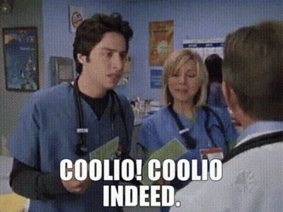 Man And Woman Talking In Hallway GIF