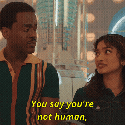 Man And Woman Talking GIF