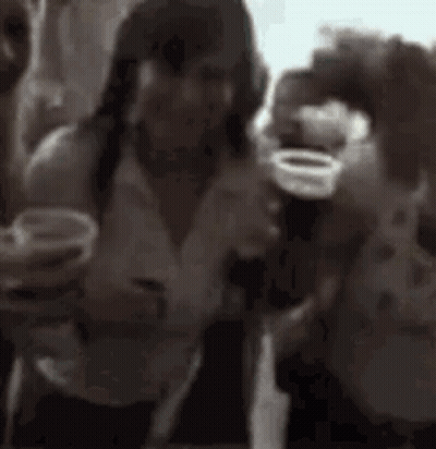 Man And Woman Toasting With Beer Glasses GIF