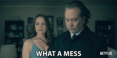 Man And Woman Together What A Mess GIF