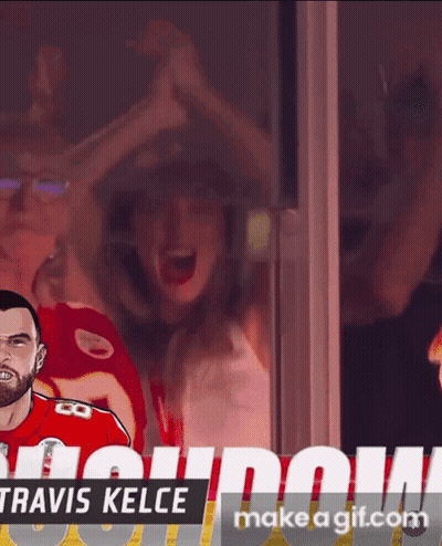 Man And Woman Travis Kelce GIF