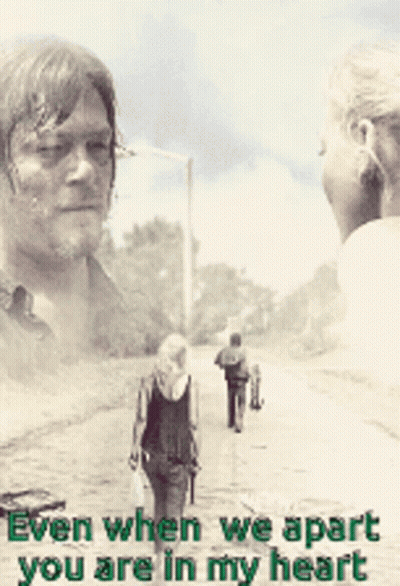 Man And Woman Walking Even When Apart You Are In My Heart GIF