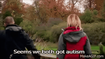 Man And Woman Walking In Park GIF