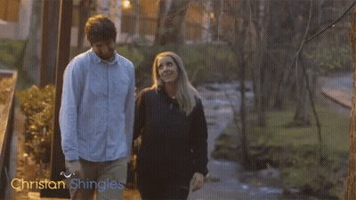 Man And Woman Walking In Woods Christian GIF