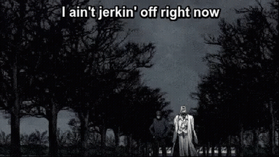 Man And Woman Walking Through Forest At Night GIF