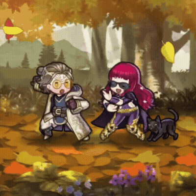 Man And Woman Walking Through Forest With Cat GIF