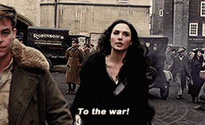 Man And Woman Walking Woman Saying To War GIF