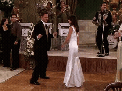 Man And Woman Wedding Dance On Stage GIF