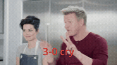 Man And Woman With 3-0 Cry GIF