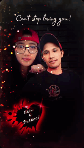 Man And Woman With Can't Stop Loving You GIF