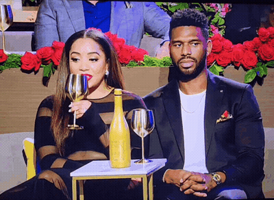Man And Woman With Champagne GIF