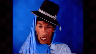 Man And Woman With Chicago Fire Advertisement GIF