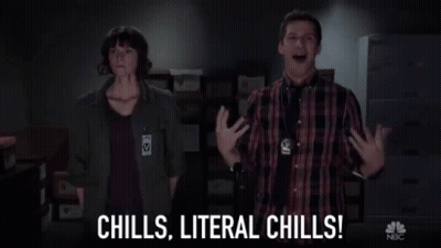 Man And Woman With Chills Literal Chills GIF