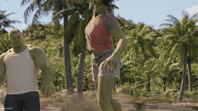 Man And Woman With Disney+ Logo GIF