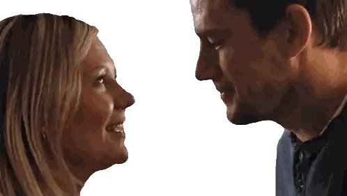 Man And Woman With Eyes Closed Sticker